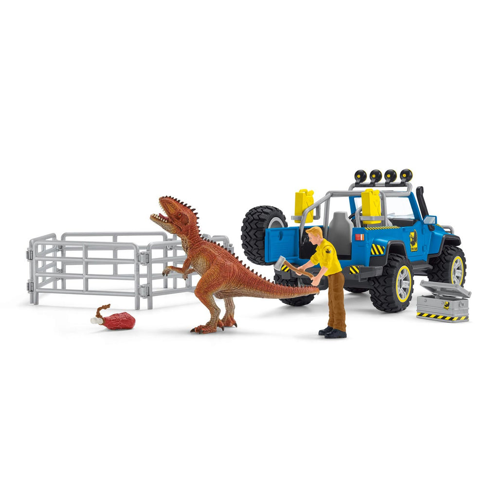 Schleich Dinosaurier Geländewagen mit Dino-Wachposten 41464