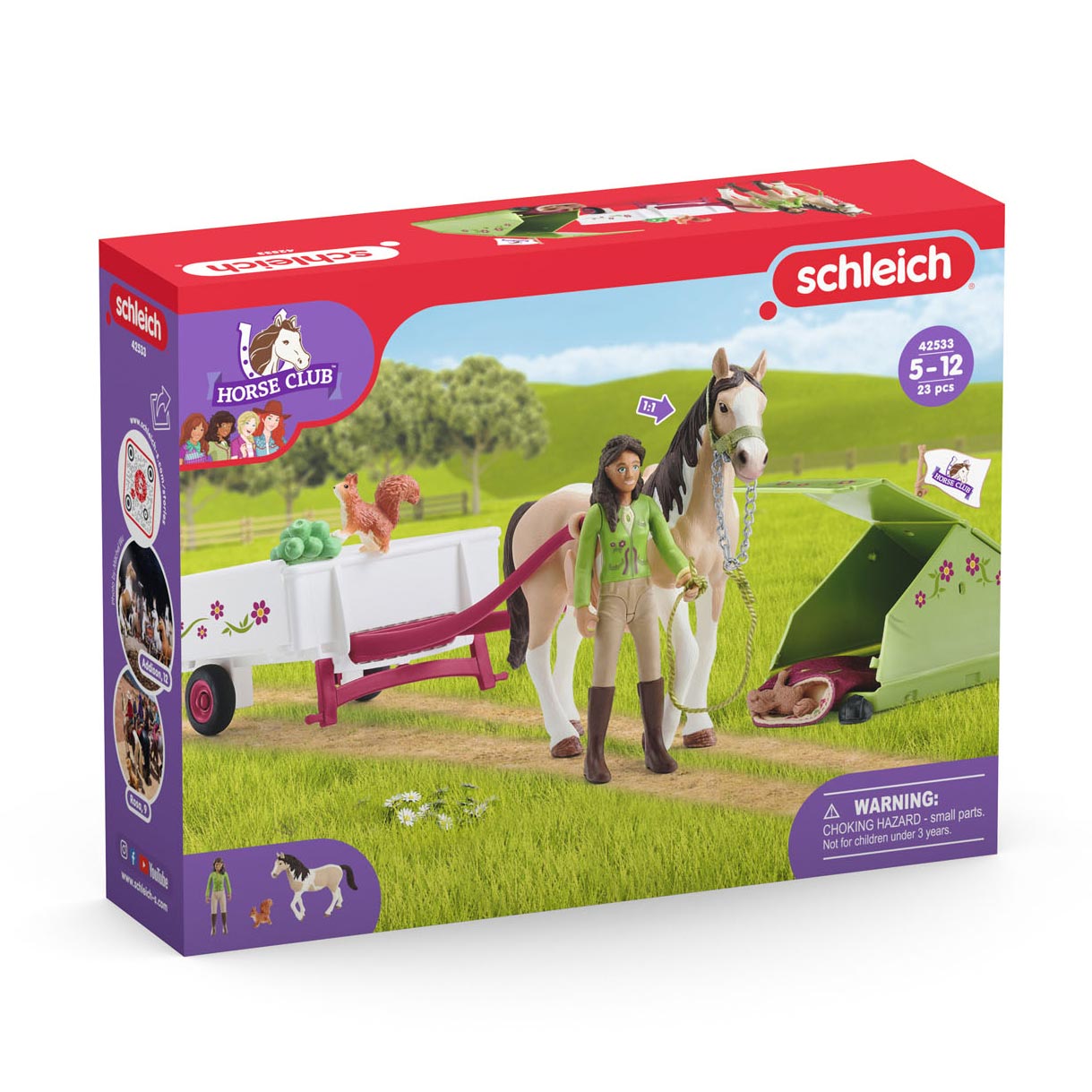 Schleich 42533 paardenclub sarah's kampeeravontuur