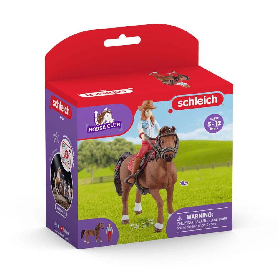 Schleich horse club - hannah cayenne speelfiguur (42539)
