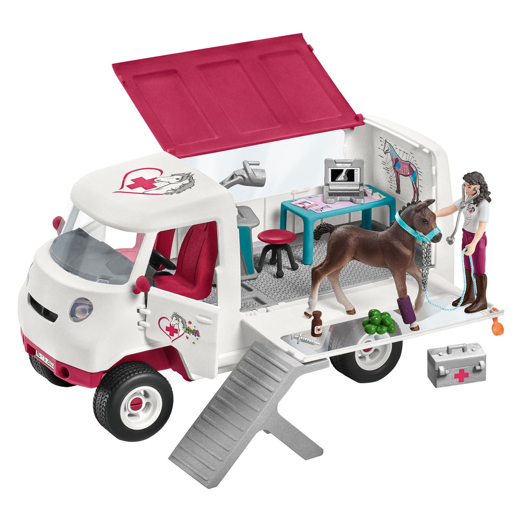 Schleich Horse Club Mobiler Tierarzt mit Hannover Fohlen 42439