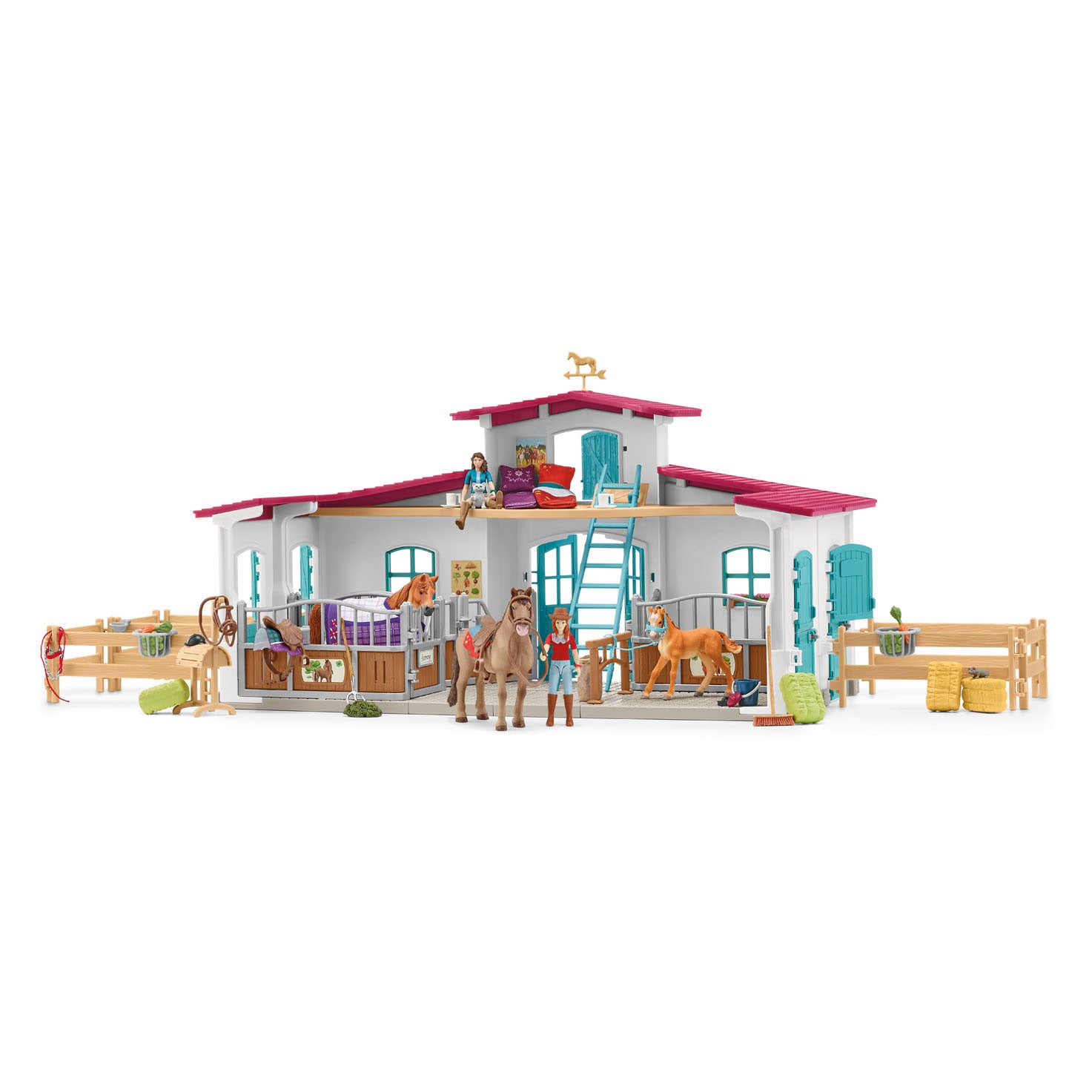 Schleich Reitschule mit Zubehör 42567