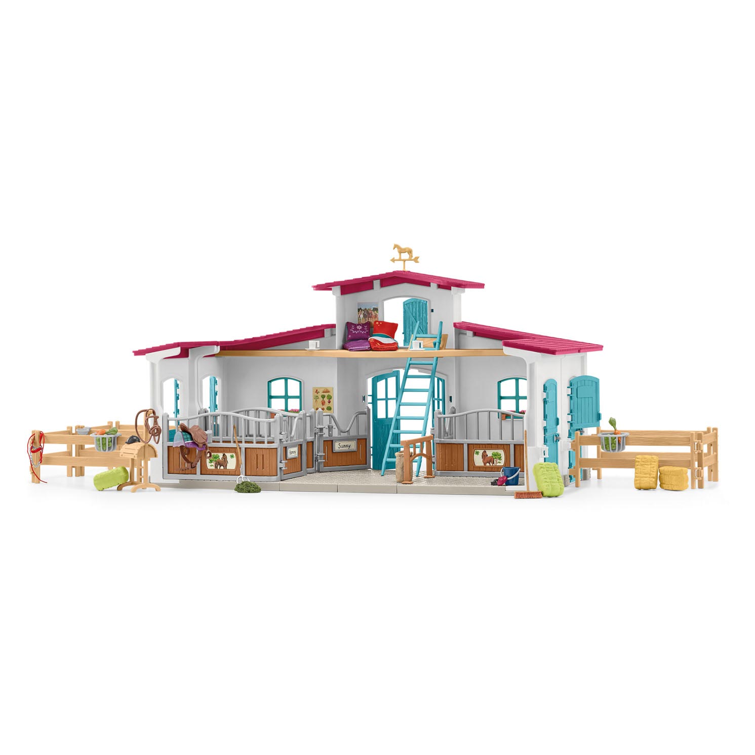 Schleich Reitschule mit Zubehör 42567