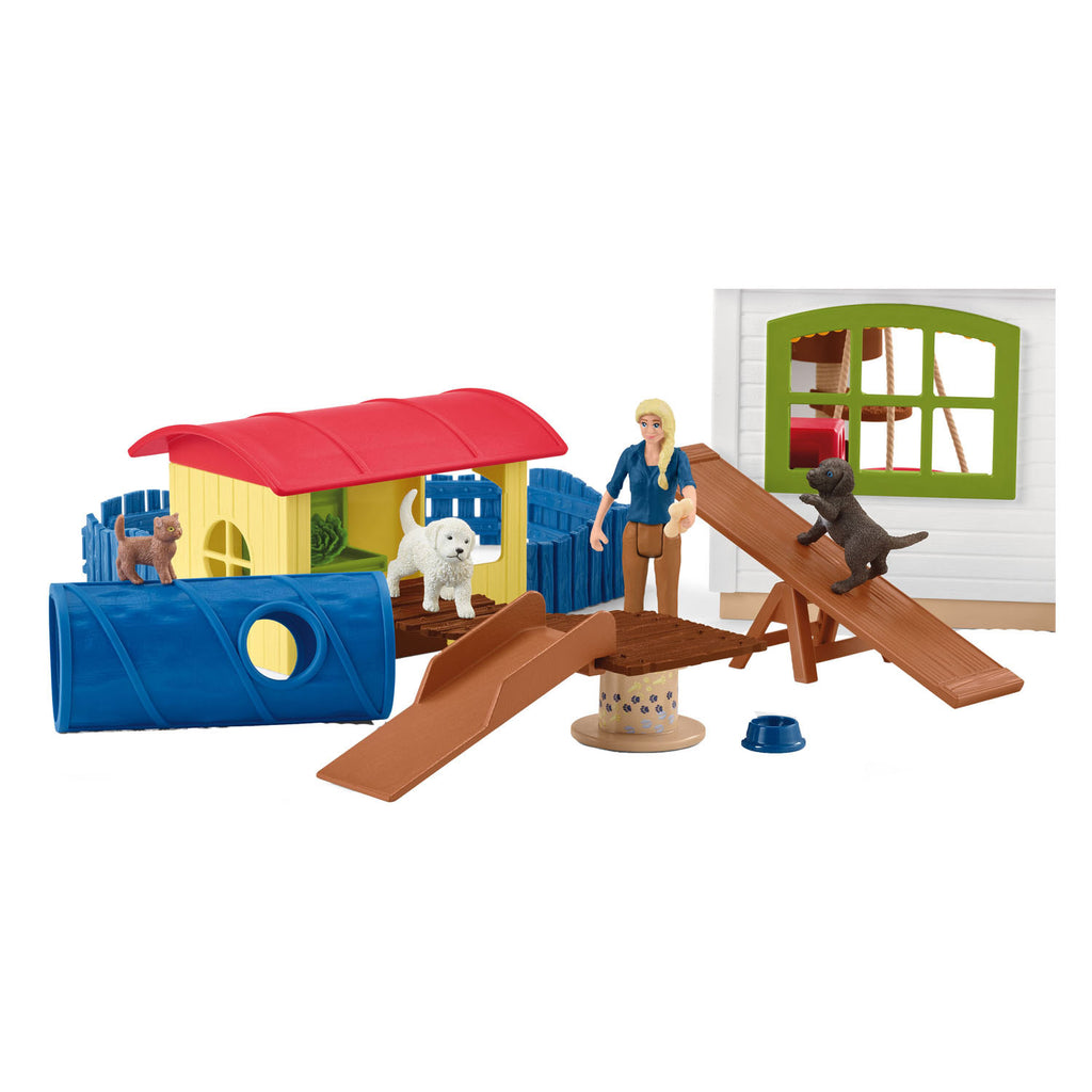 Schleich farm world - dierenhotel - boerderij speelgoed, hotel - 42607