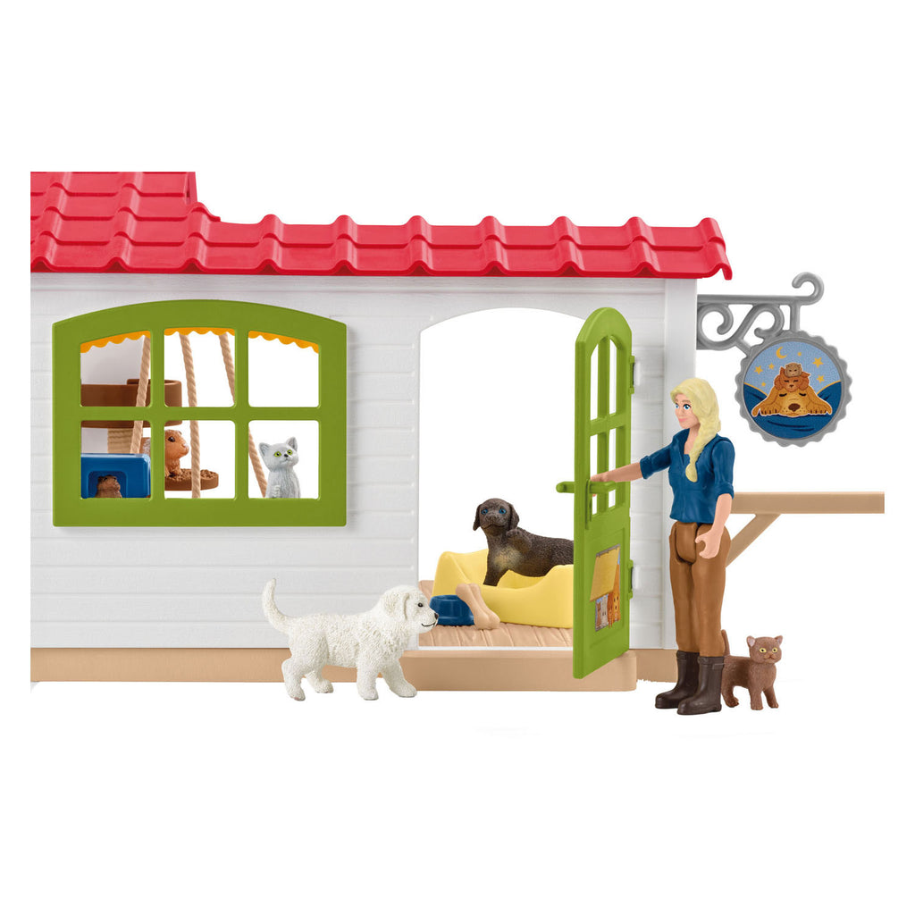 Schleich farm world - dierenhotel - boerderij speelgoed, hotel - 42607