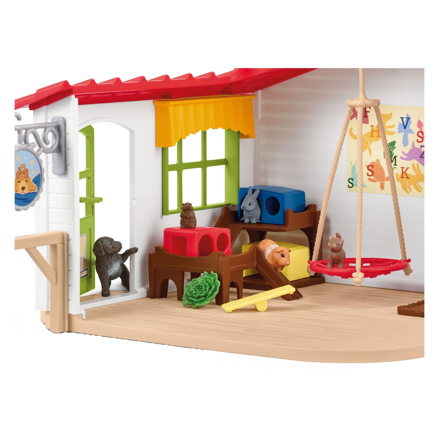 Schleich farm world - dierenhotel - boerderij speelgoed, hotel - 42607