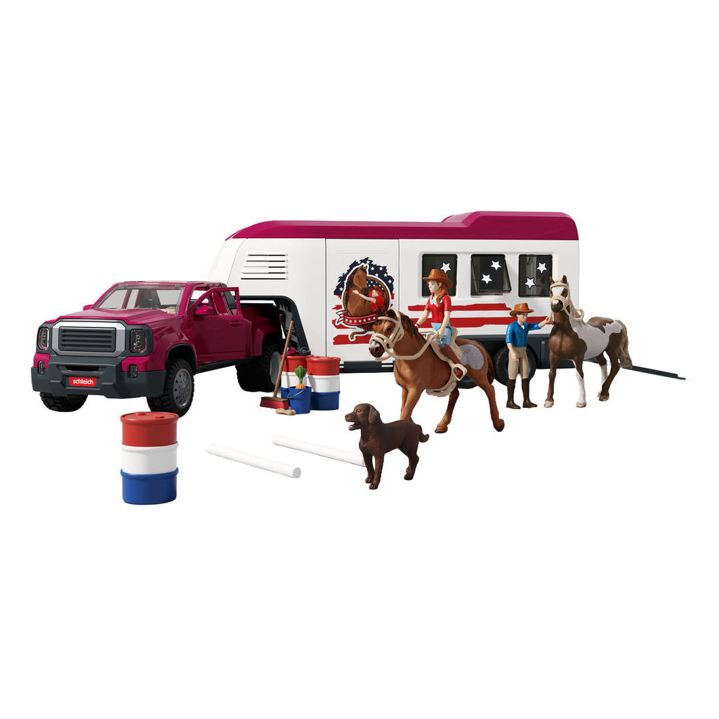 Schleich horse club lakeside truck met aanhangwagen 42705