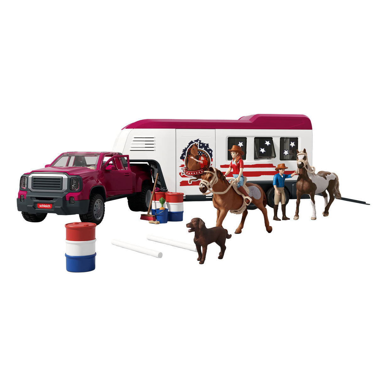 Schleich horse club lakeside-truck met aanhangwagen 42705