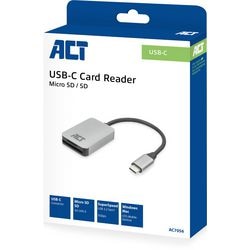 Act USB-C-Kartenleser für SD- und Micro-SD-Karten, SD 4.0 UHS-II
