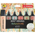 Stabilo Boss Original - Textmarker - 6er-Set - Naturfarben