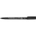 Staedtler viltstift lumocolor 317 permanent m zwart - 10 stuks