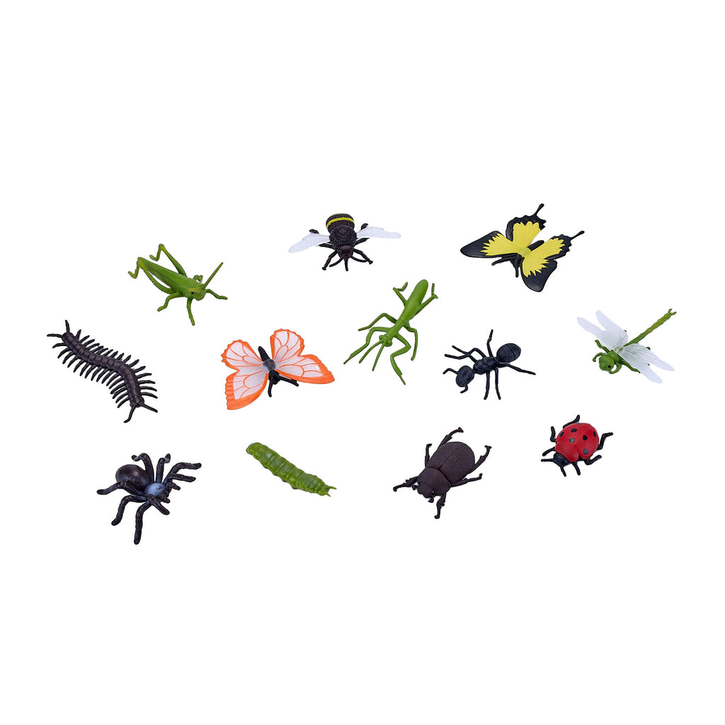 Mojo Wildlife Mini-Insekten und -Spinnen, 12-teilig - 380058
