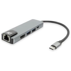 Act USB-C 4K Dockingstation für HDMI-Monitor, Ethernet PD
