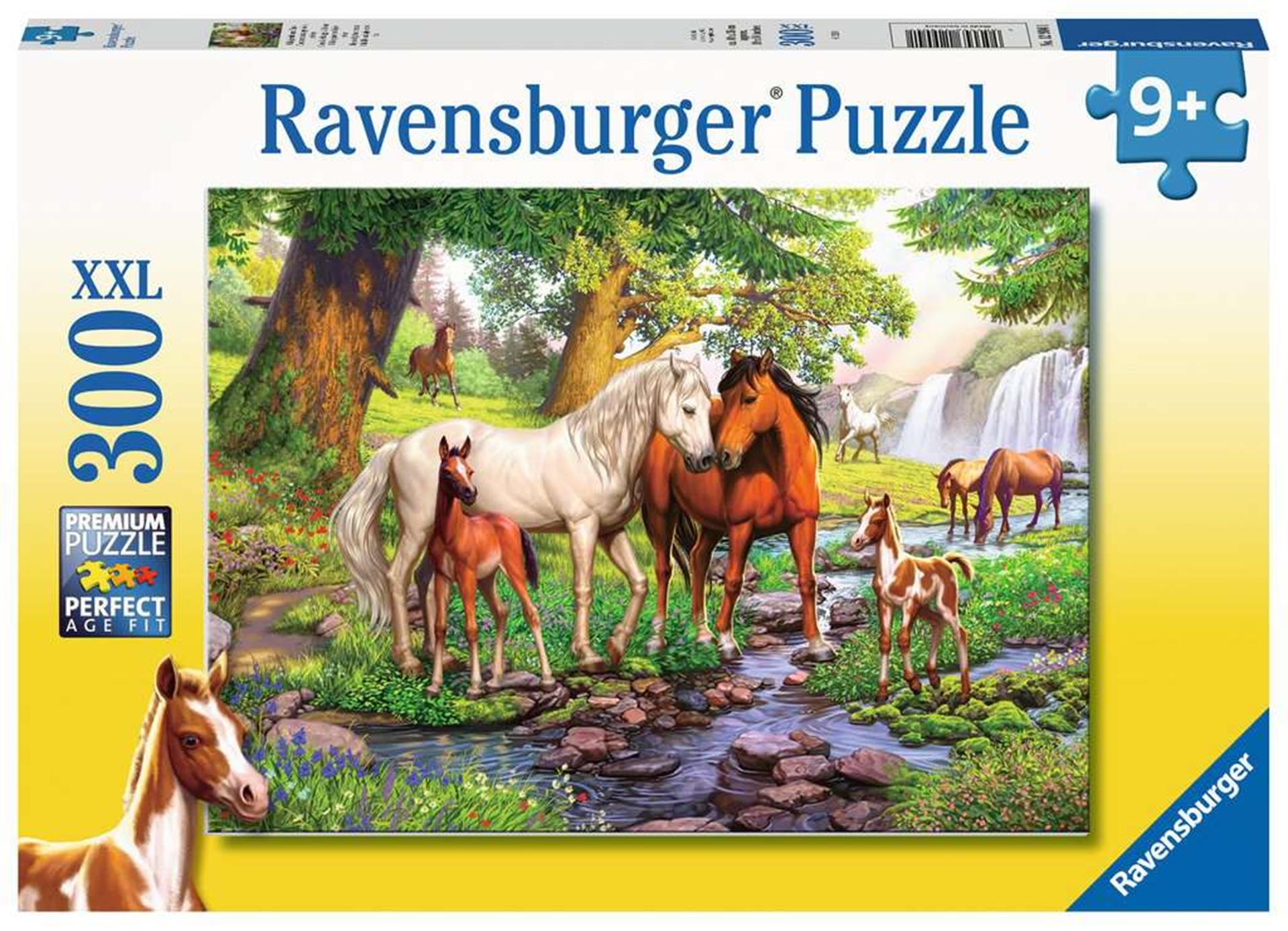 Ravensburger Puzzle xxl Wildpferde am Fluss, 300 Teile.