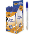 Balpen bic cristal blauw 0,4 mm 50 stuks