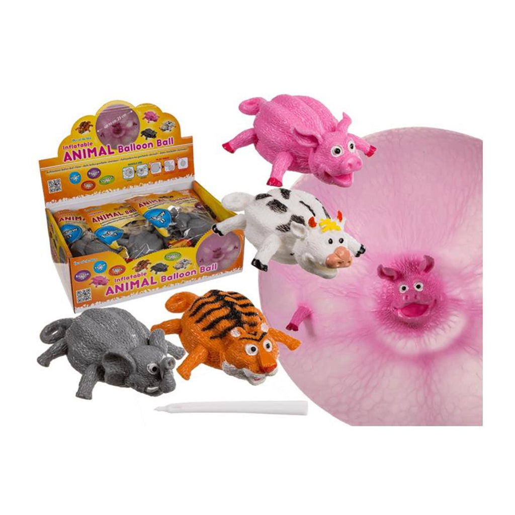 Dsp opblaasbare ballonbal, dieren. 4 ass