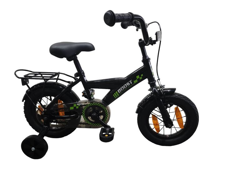 Hulzebos cycle parts b.v. fiets bike fun kids 12 inch boost | remnaaf | zwart