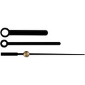 Wijzers, gatgrootte 4+6 mm, zwart, 1 set