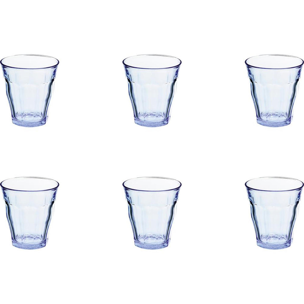 Duralex glas picardie blauw 200ml 6stks