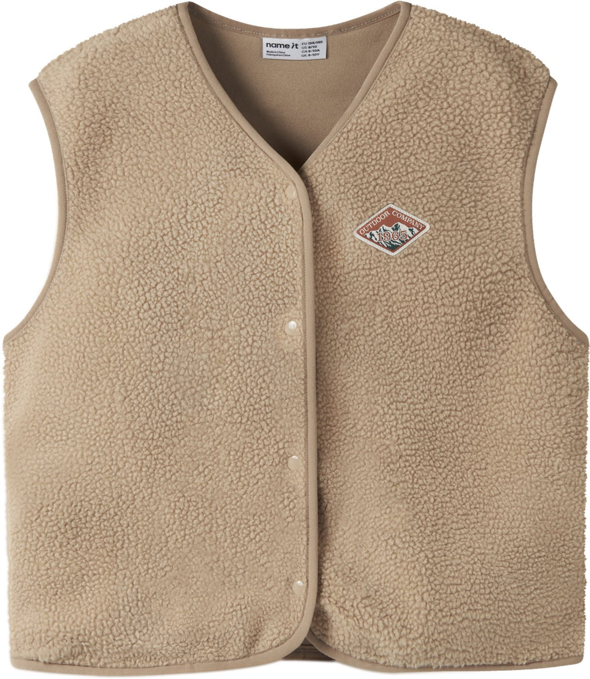 Name it - nkmowe sl nreg teddy vest - jongens - vesten 134 140