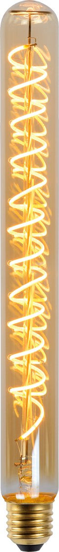 Lucide t32 - filament lamp - ø 3,2 cm - led dimbaar - e27 - 1x4,9w 2200k - amber