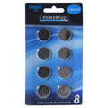 Leistungsstarke Knopfzellenbatterie Lithium CR2032, 8er-Packung