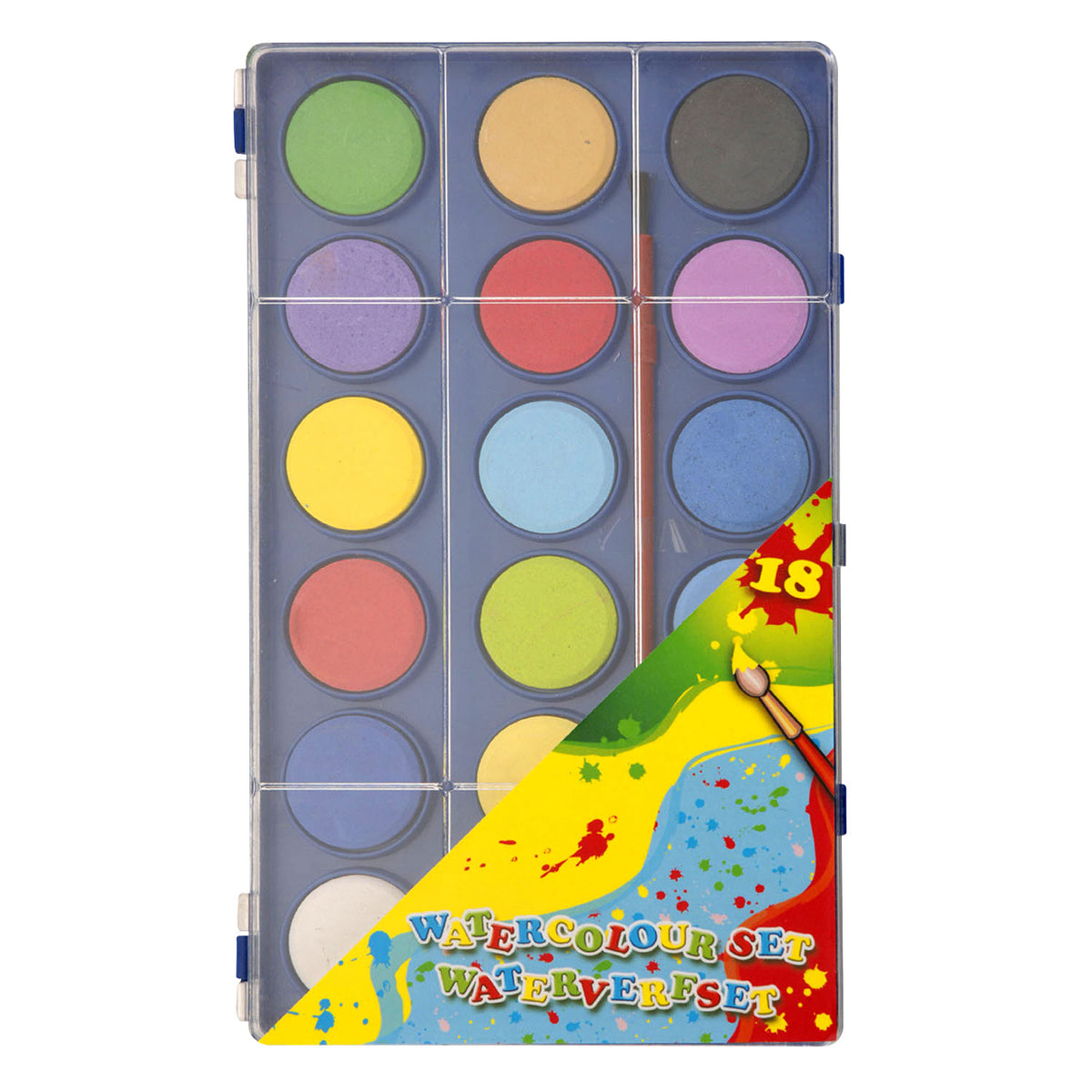Aquarell-Set, 18 Farben