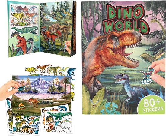 Depesche - dino world stickerboek met puffy stickers