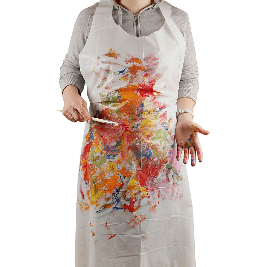 Wegwerp schort, h: 130 cm, b: 80 cm, 100 stuk 1 doos