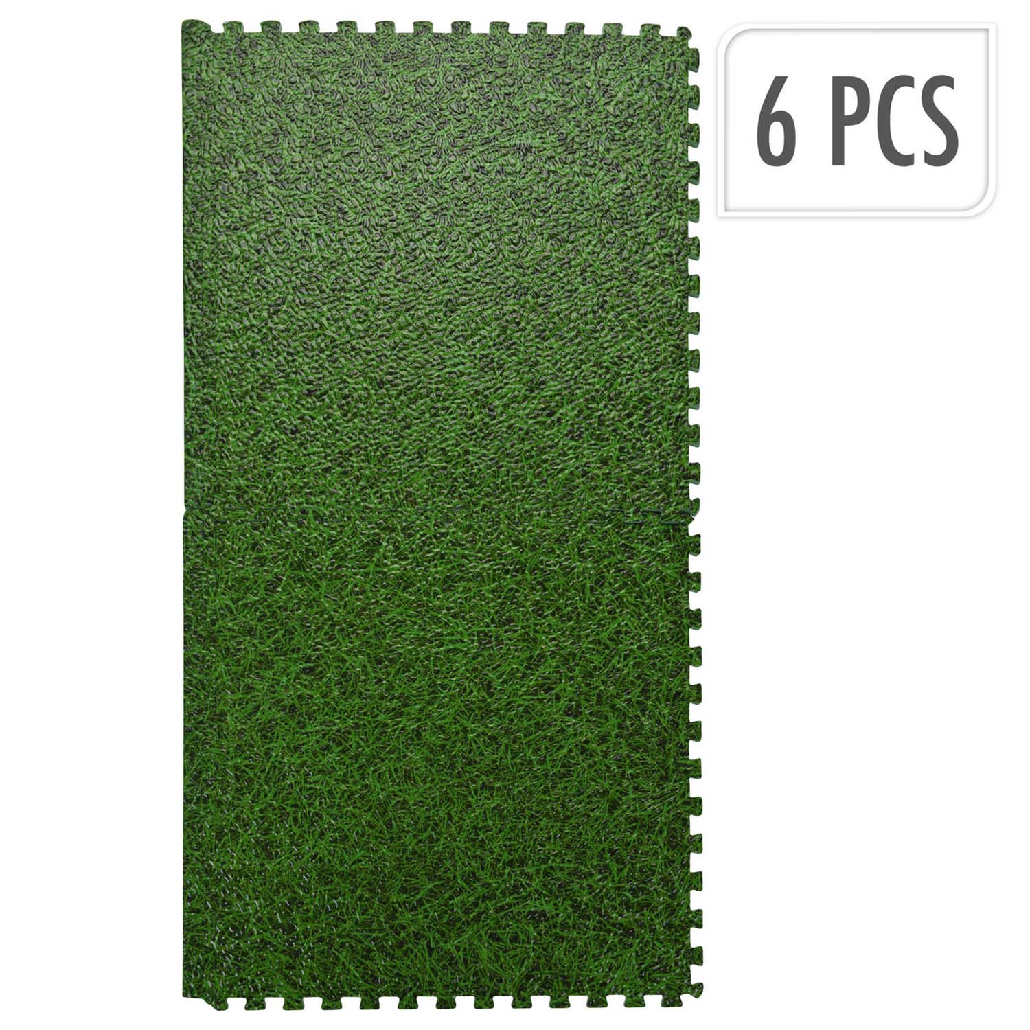 Schwimmbadfliesen, Gras-Print, 40x40cm (6 Stück)