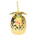 Goldener Ananas-Trinkbecher