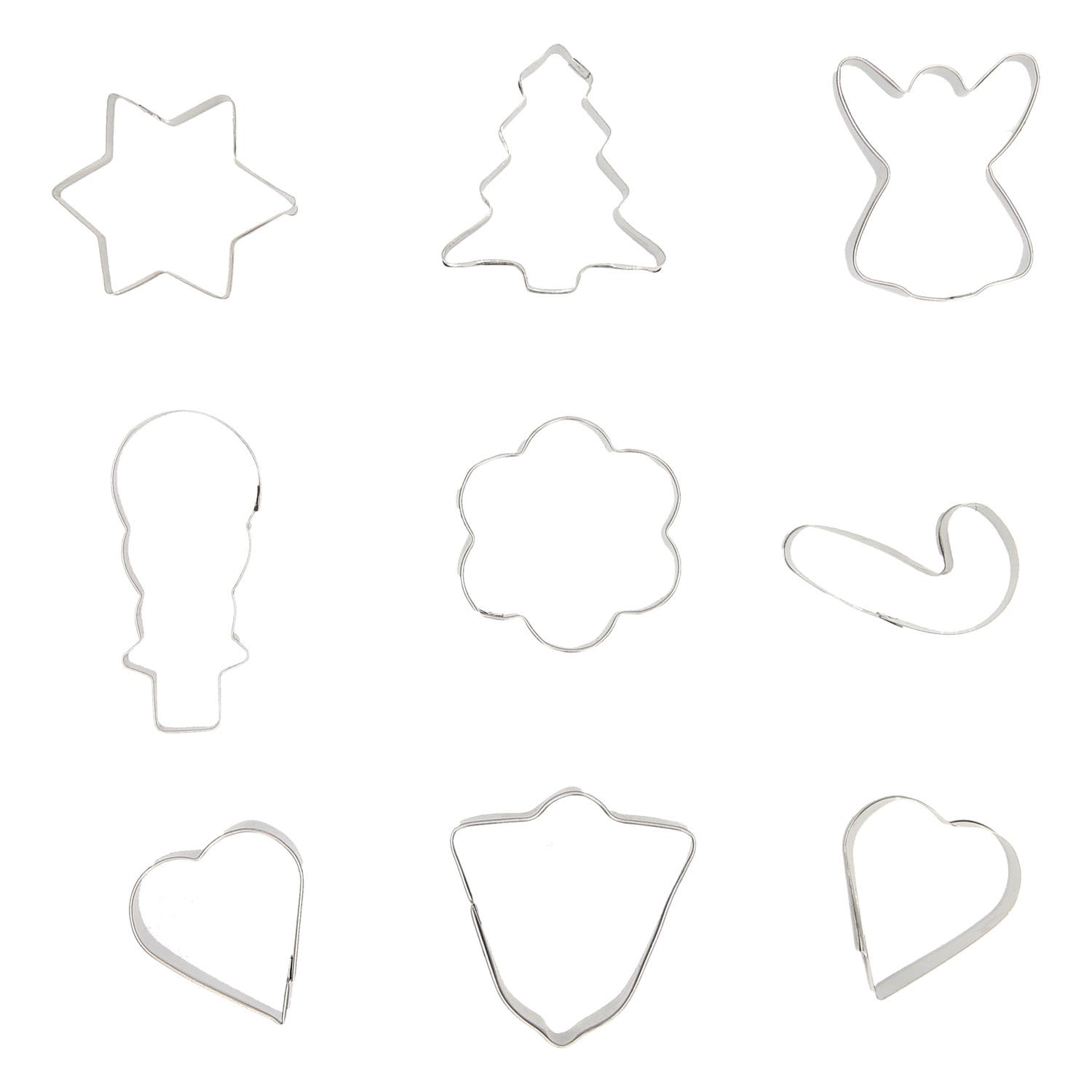 Uitsteekvormen set kerst, 10st.