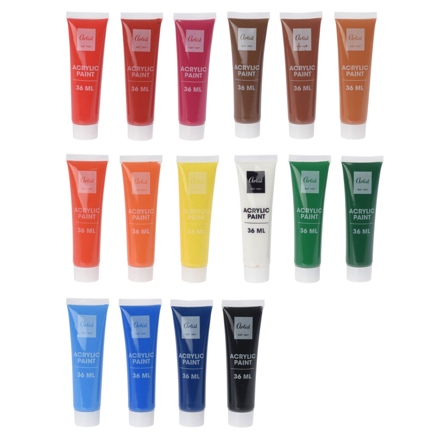Artist acrylverfset 36ml 16 stuks