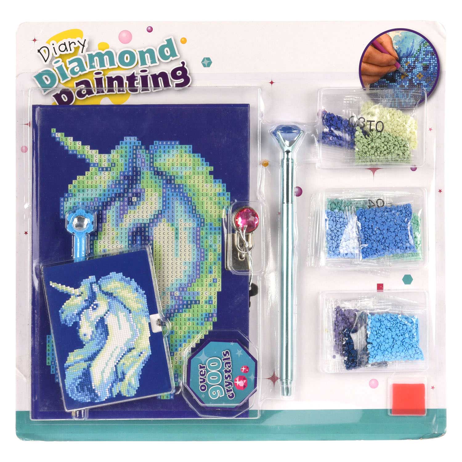Diamantmalerei-Tagebuch-Set