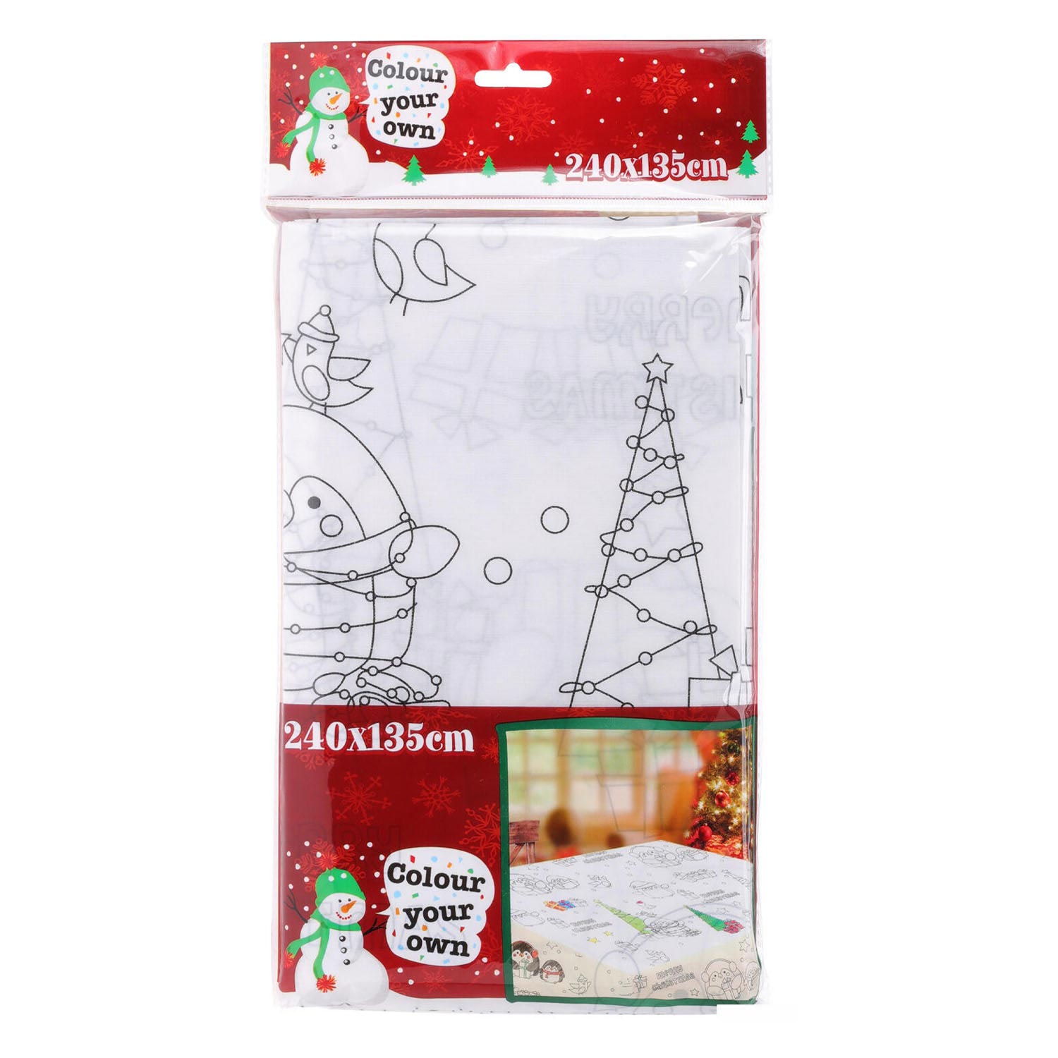Bunte Tischdecke Weihnachten