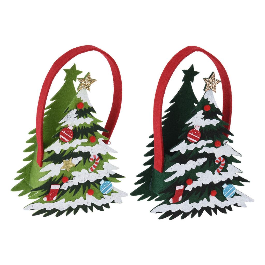 Weihnachtsbaum aus Filzbeutel