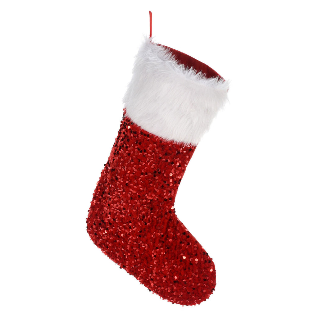 Kerstsok met pailletten