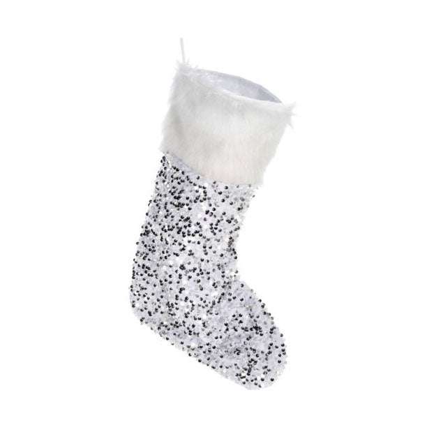 Kerstsok met pailletten