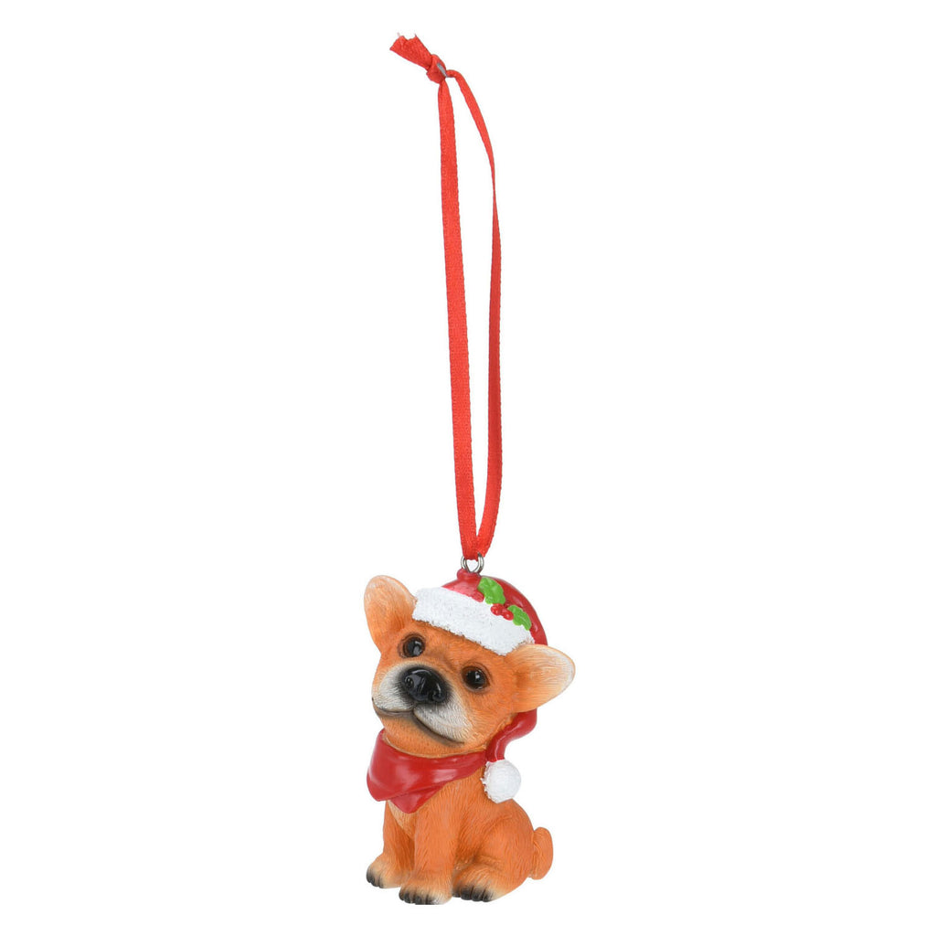 Weihnachtsbügelhund mit Weihnachtsmütze, Set à 12 Stück