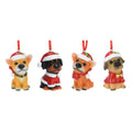 Weihnachtsbügelhund mit Weihnachtsmütze, Set à 12 Stück