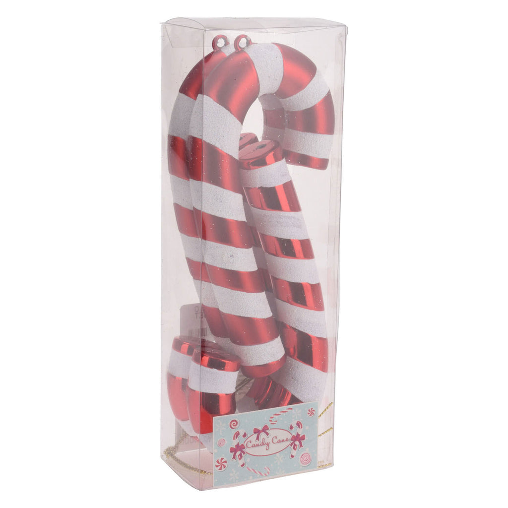 Weihnachtsanhänger Süßystick Rot 17 cm, 4 Stk.