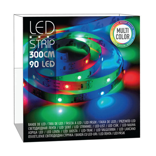 Ledstrip 90led multicolor, 300cm