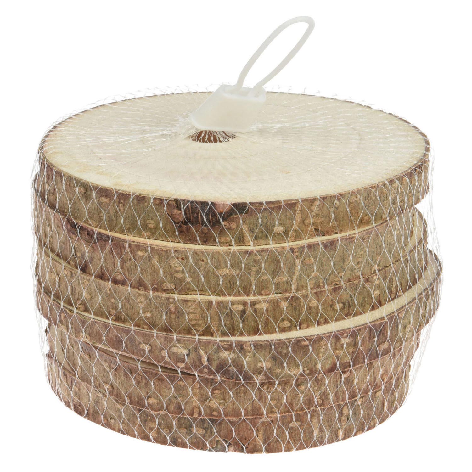 Untersetzer aus Baumrinde, 11 cm, 6 Stück.
