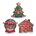 Backset mit Weihnachtsmotiv, 4-teilig.