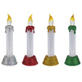 LED-Kerze mit Weihnachtskerze, 15 cm.
