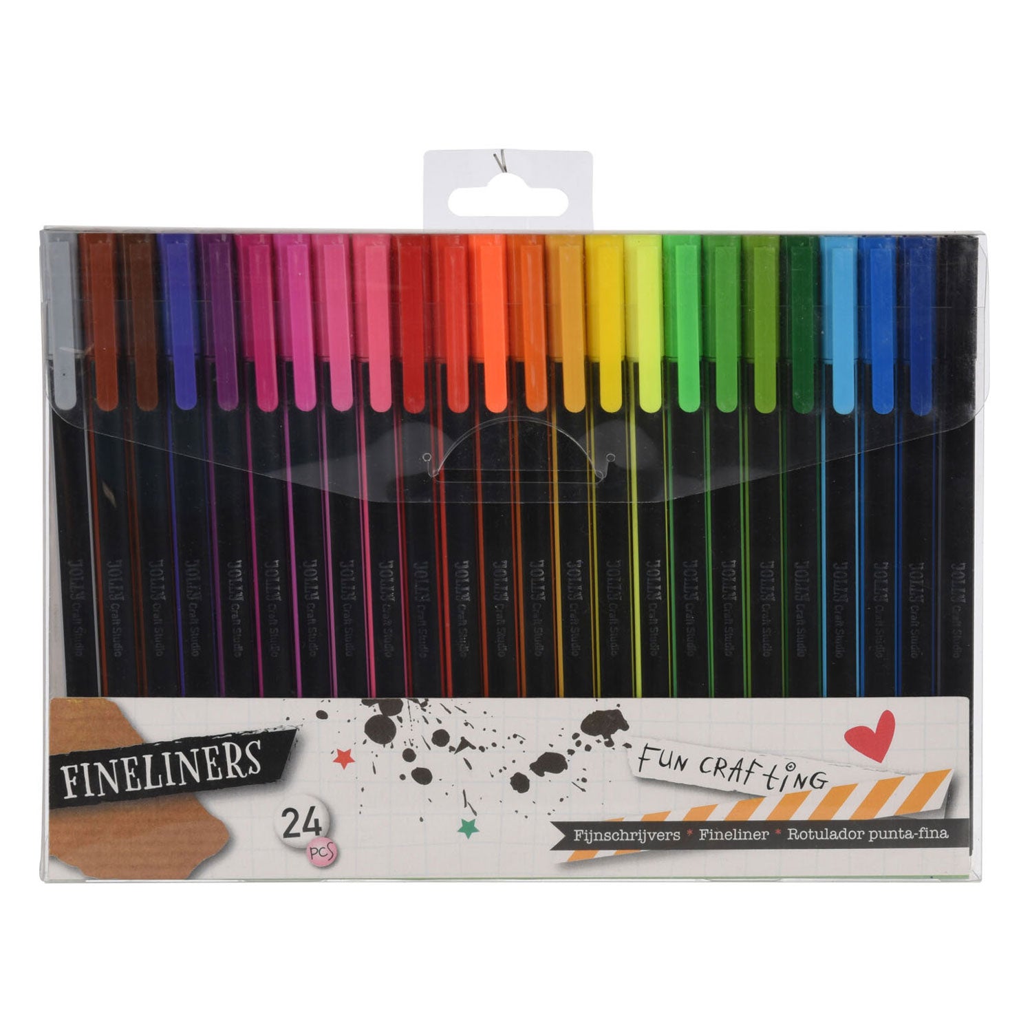 Fineliner, 24 Stück.