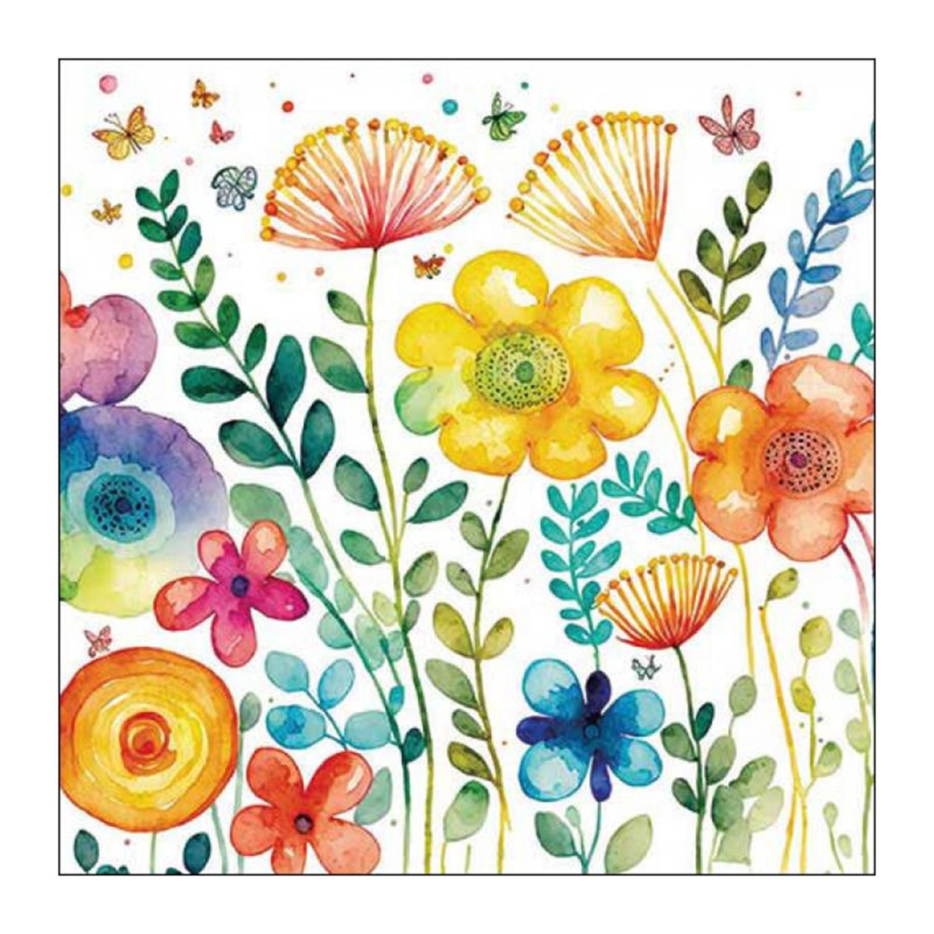 Ambiente servet 33 vibrant spring white