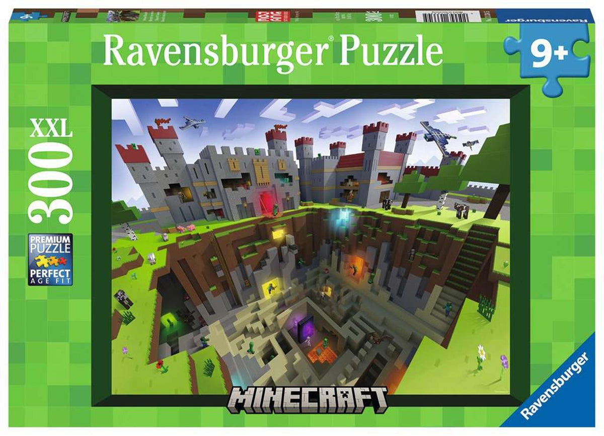 Ravensburger Puzzle XXL Minecraft Schnittmodell, 300 Teile.