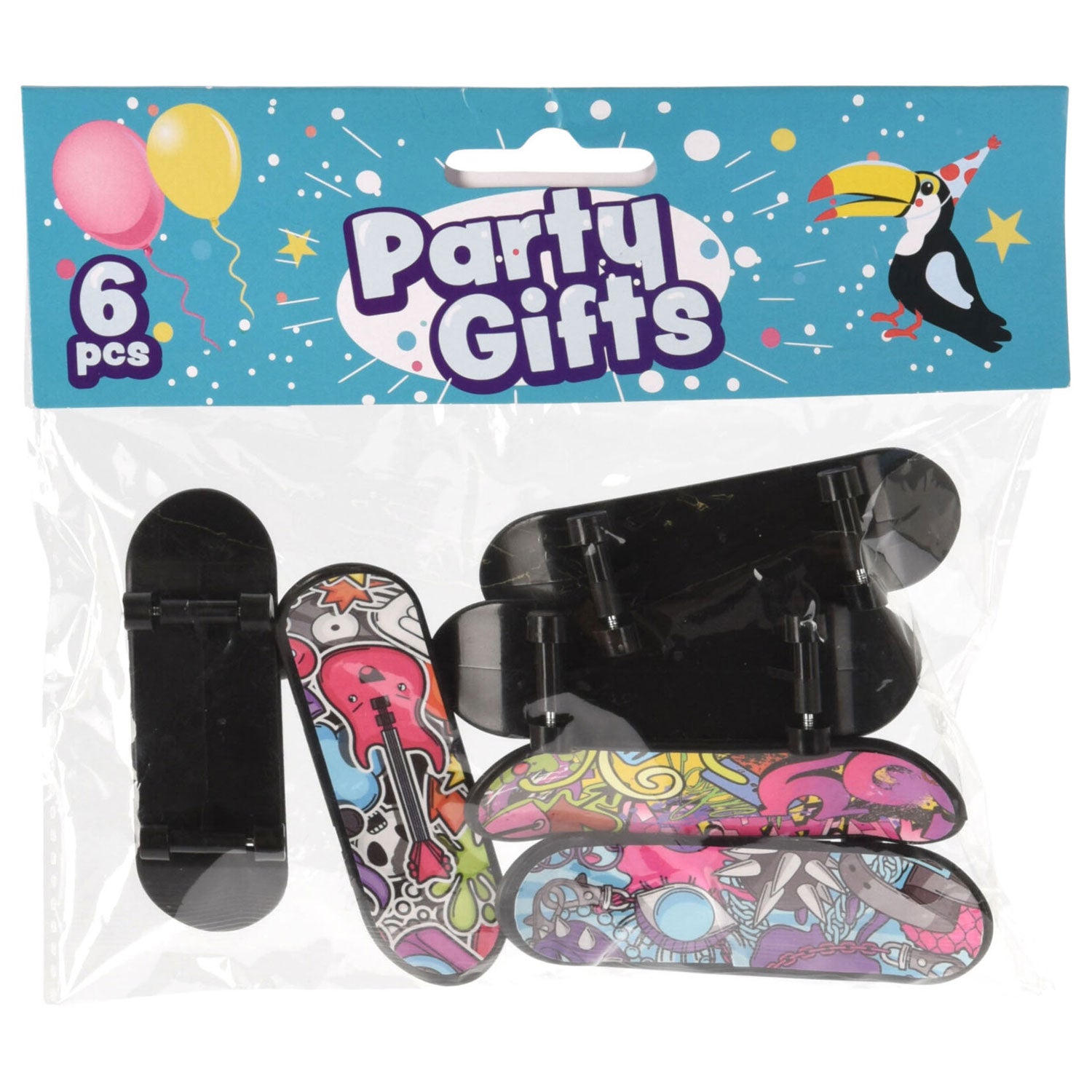 Handout präsentiert Fingerskateboard, 6 Stk.