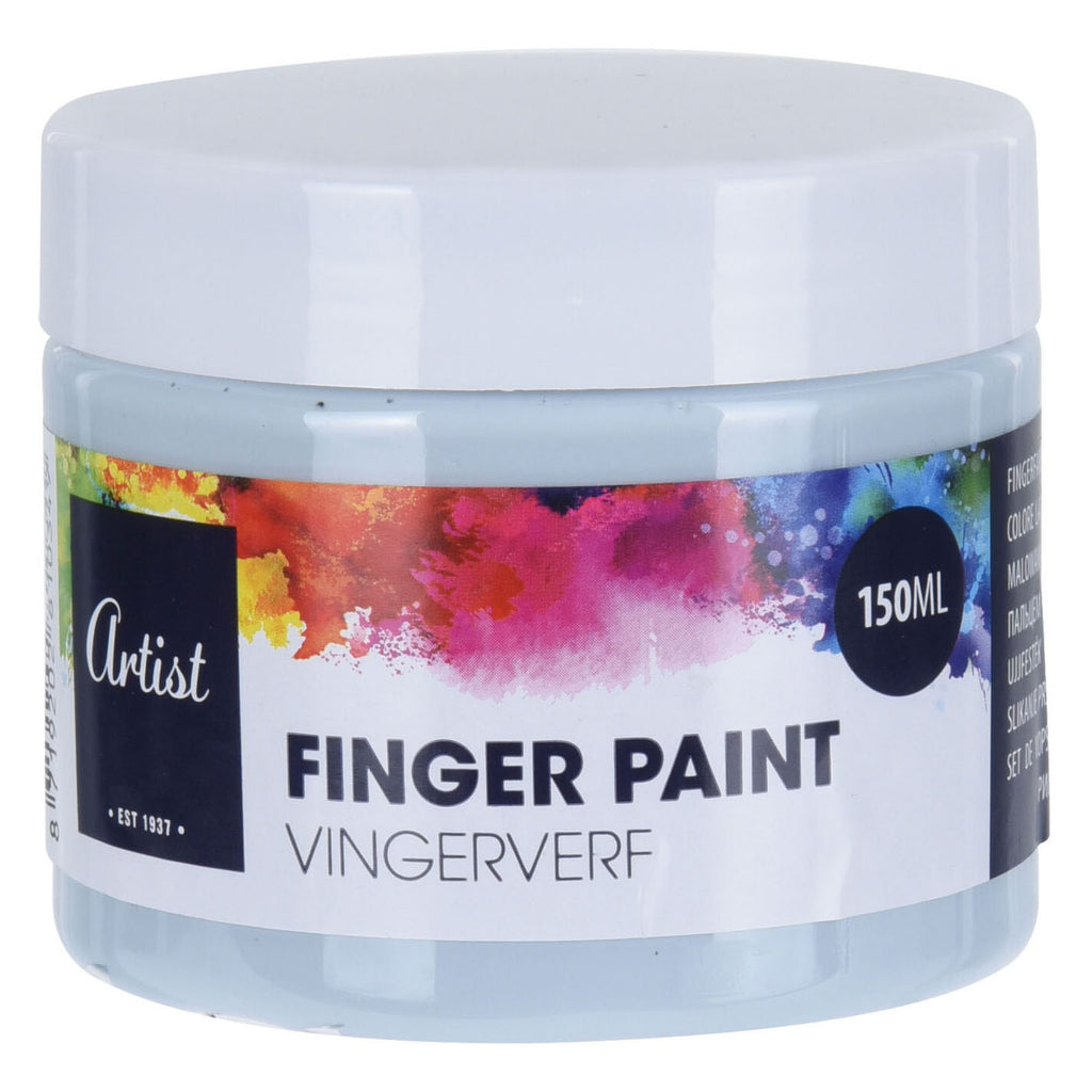 Fingerfarbe in Topfpastell, 12 Stück.