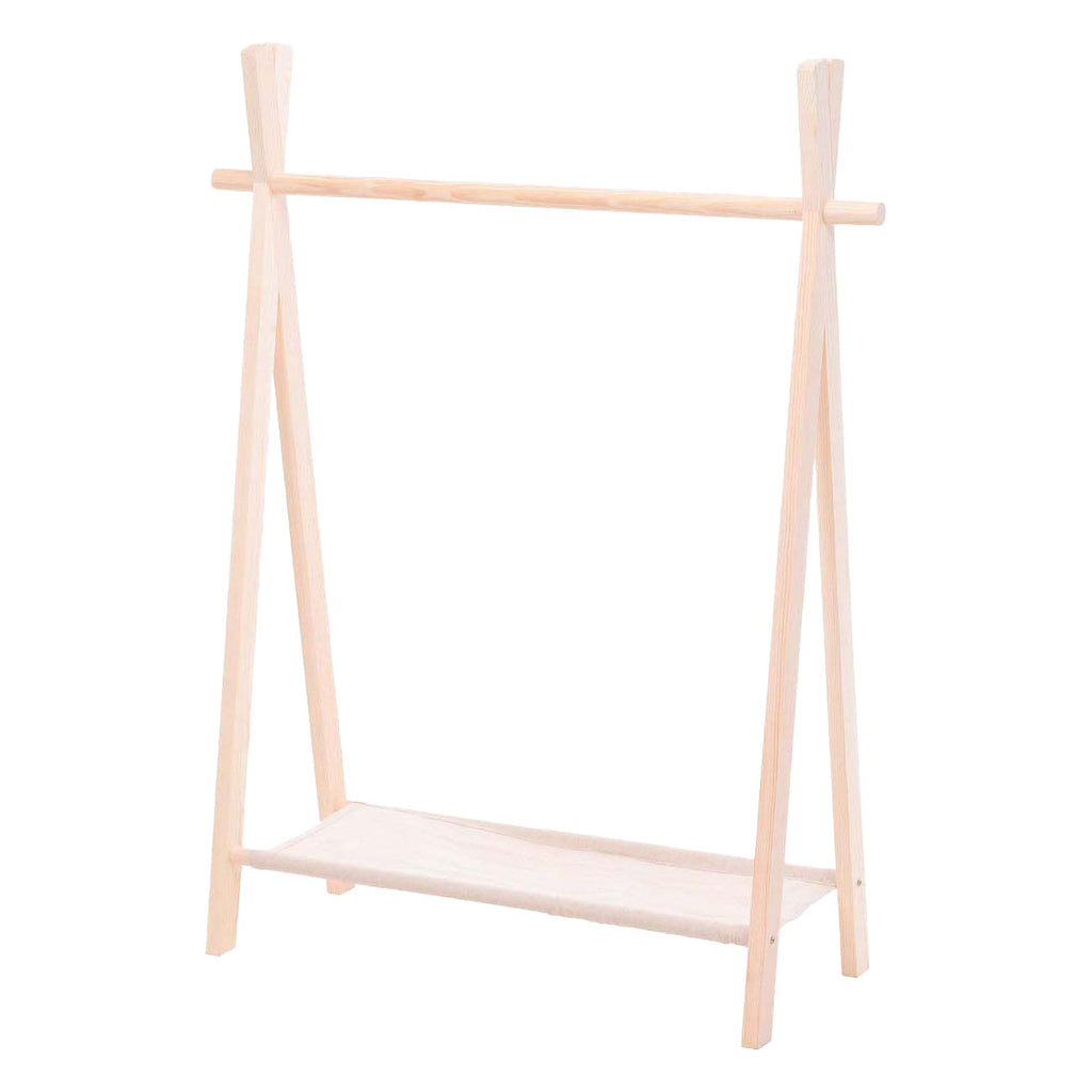 Houten kledingrek voor kinderen